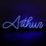 letreiro-neon-azul-de-led-nome-arthur-com-6-letras